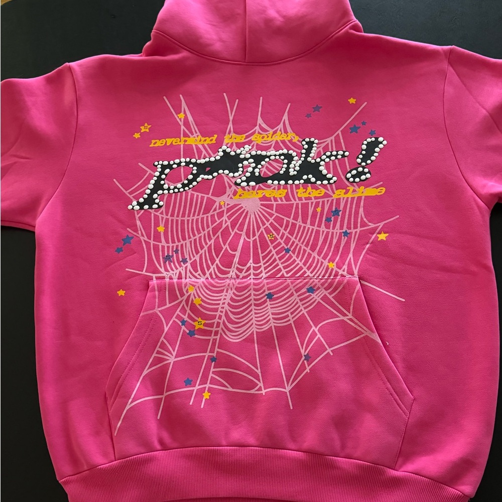 PINK Sp5der hoodie size medium